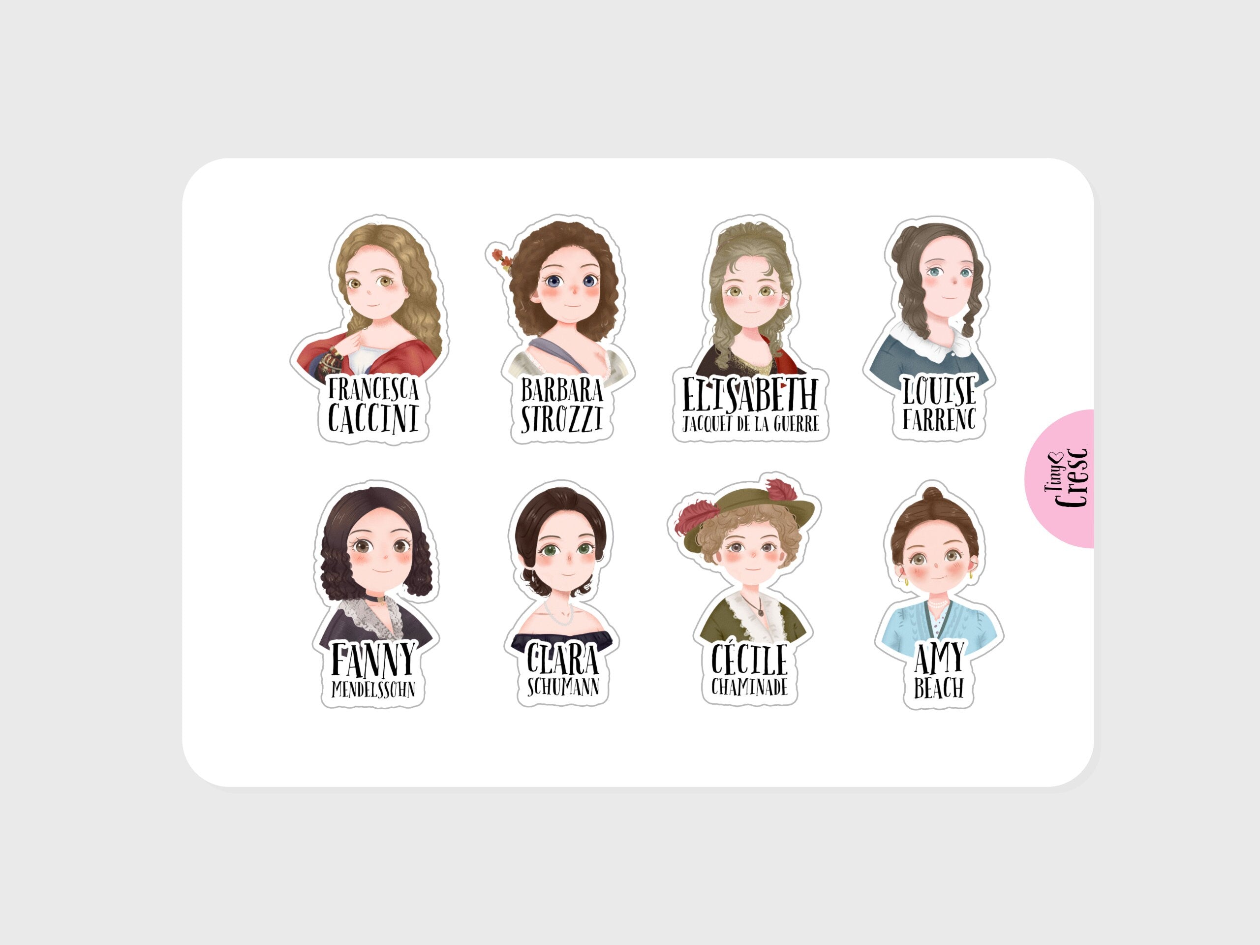 56 Cute Composer Waterproof Stickers