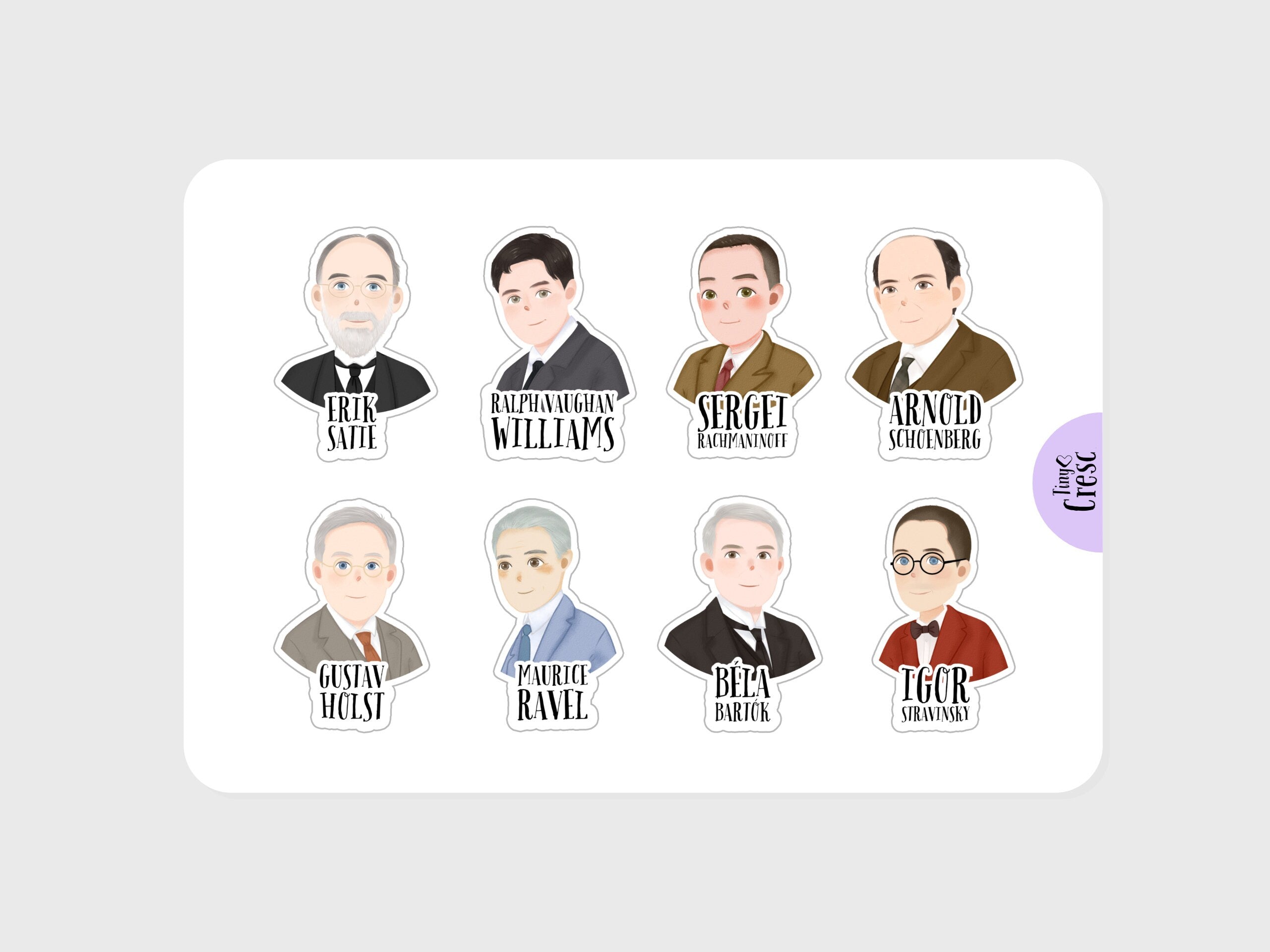 56 Cute Composer Waterproof Stickers
