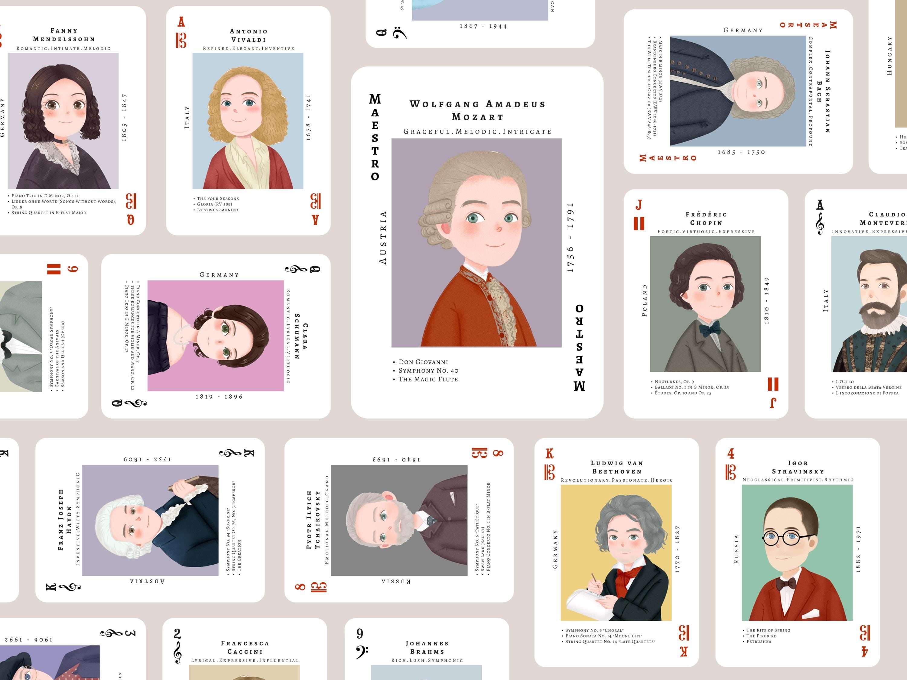 Composer Playing Cards